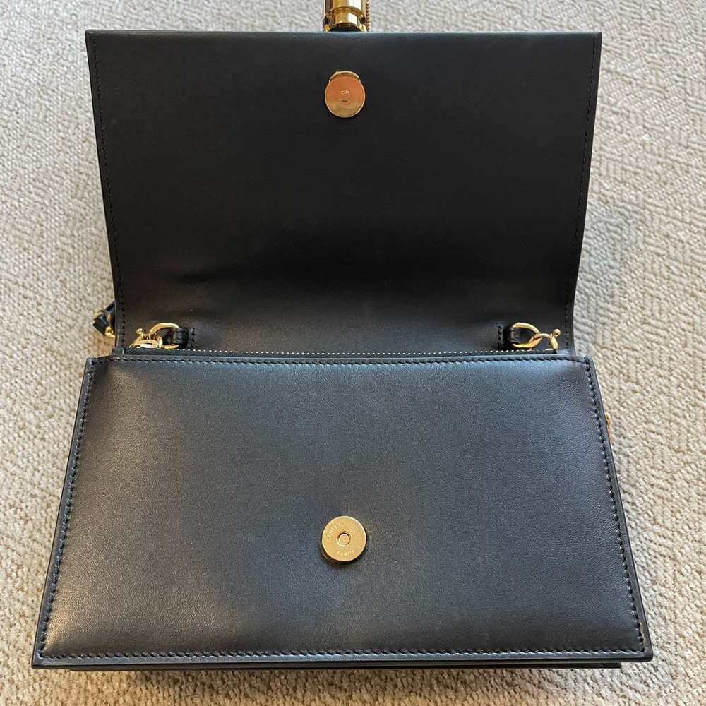 SAINT LAURENT MONOGRAM KATE CHAIN WALLET WITH TASSEL IN SMOOTH CALFSKIN - Picture 5 of 13